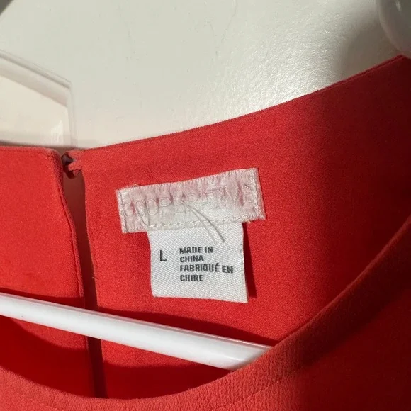 Cooperative Sleeveless Mini Dress Shift Dress Womens Large Red Colorblock Y2K - Picture 2 of 6